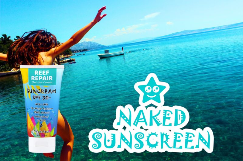 Naked Reef Safe Sun Cream Sunscreen SPF 30+ Reef Repair 50ml