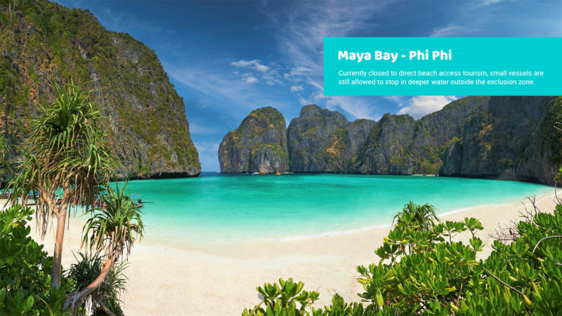 Maya Bay Phi Phi Closed To Direct Beach Tourism