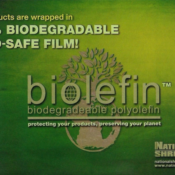 Biolefin · 100% Biodegradable Plastic Shrink Wrap