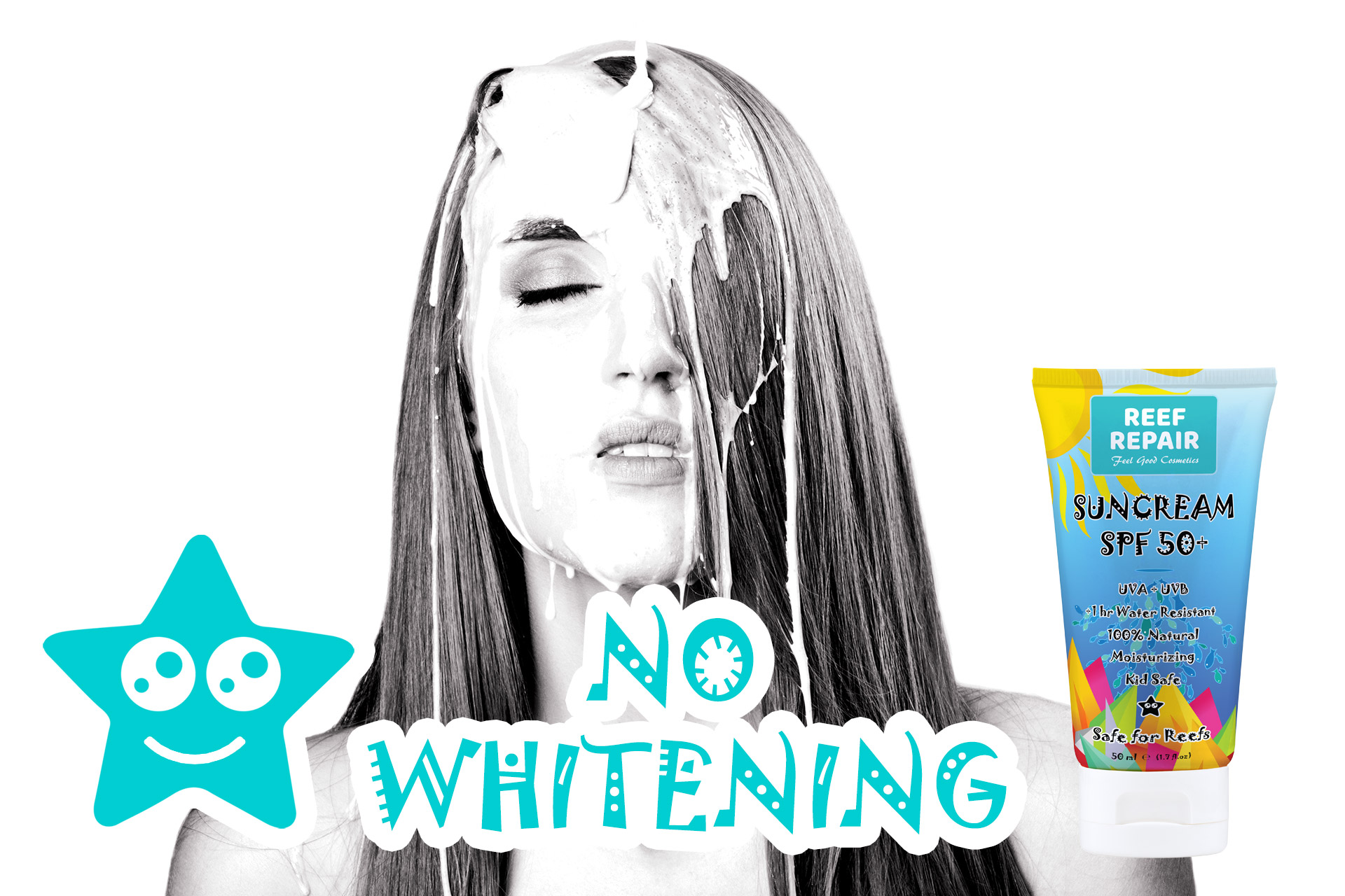 Non Whitening Reef Safe Sunscreen For All Skin Types By Reef Repair Sun Care 50ml
