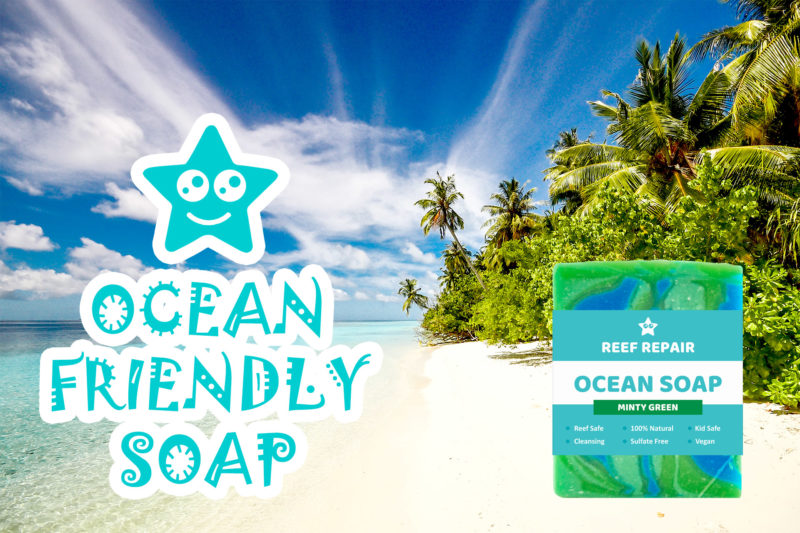 Ocean Safe Soap Minty Green - Reef Repair Skin Care