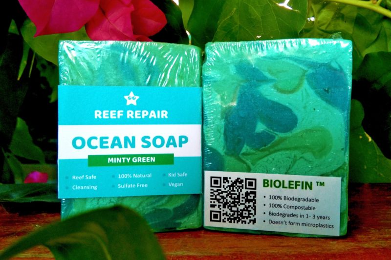 Minty Green Ocean Soap Cleansing All Natural Vegan Paraben Free Bar