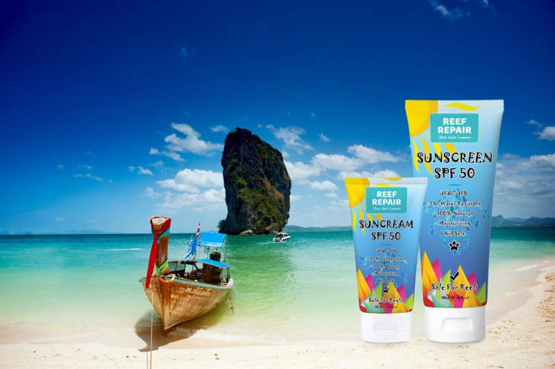 Made In Thailand Reef Repair Spf 50 Reef Safe Sunscreen Sun Care Products
