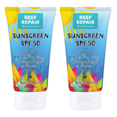 Reef Safe Sunscreen, 50ml, SPF 50 (2 pack)